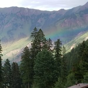 Rainbow near Maroon Bells