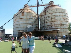 Waco--Kathy and me at Silos