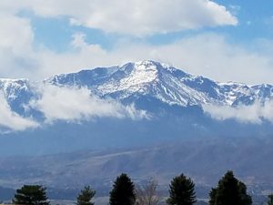 Pikes Peak with Clouds