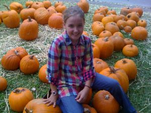 Granddaughter Riley in 2009.