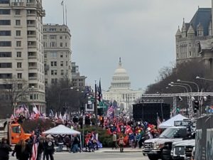 Near Freedom Plaza on January 5.