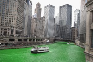 Chicago River Dyed Green In Annual Tradition For St. Patrick's Day
